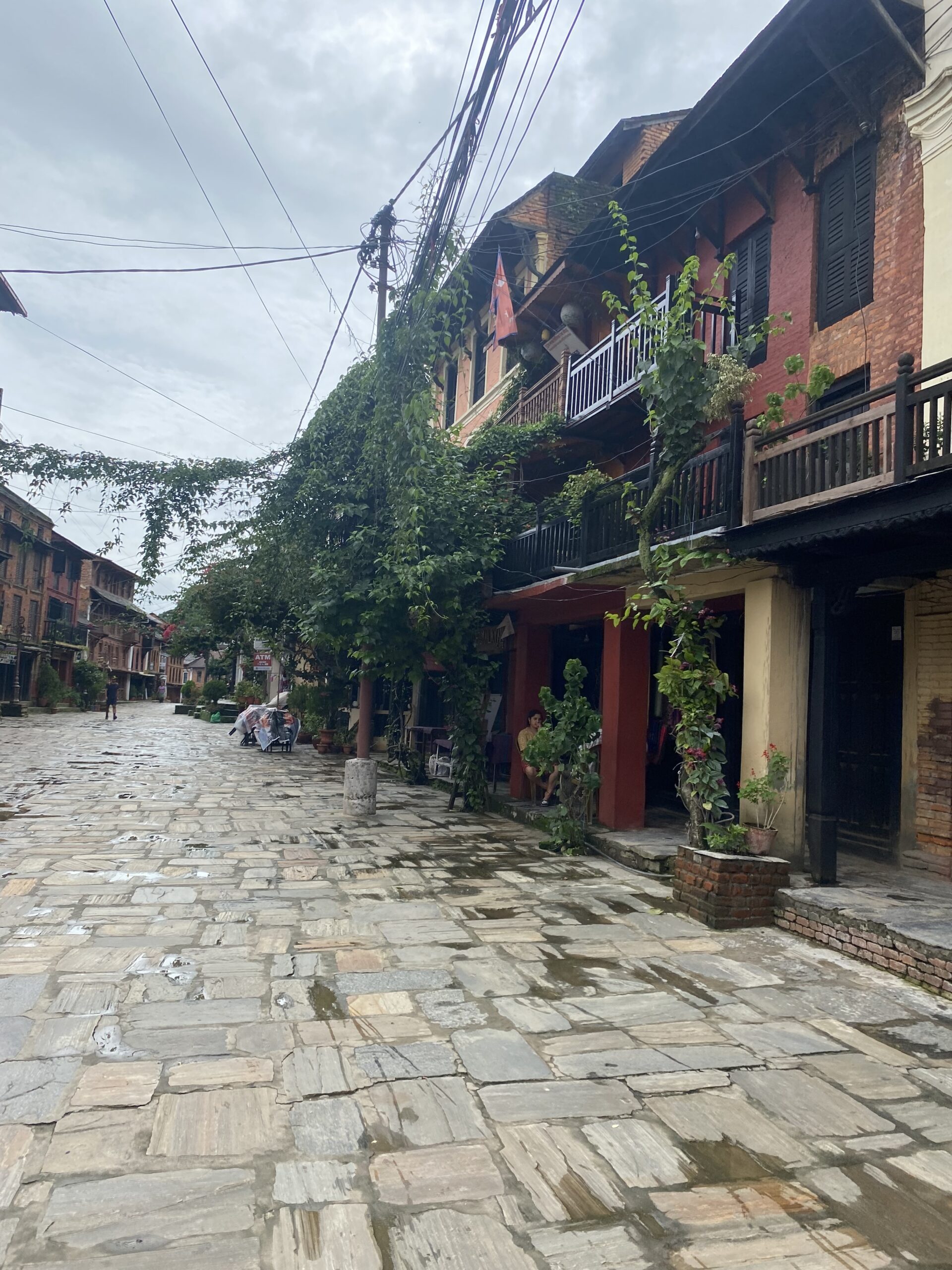 Bandipur — carrers i arquitectura newar