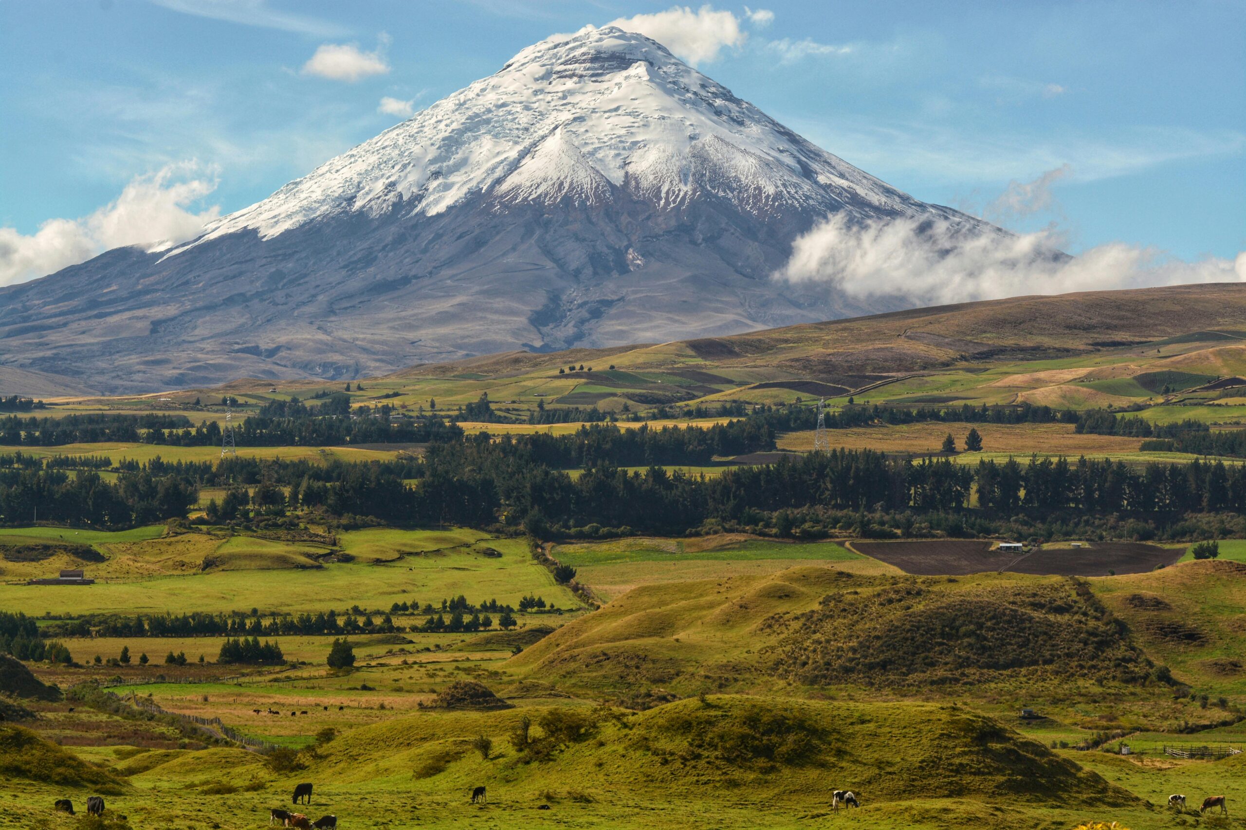 Volcans i carretera andina a l'Equador