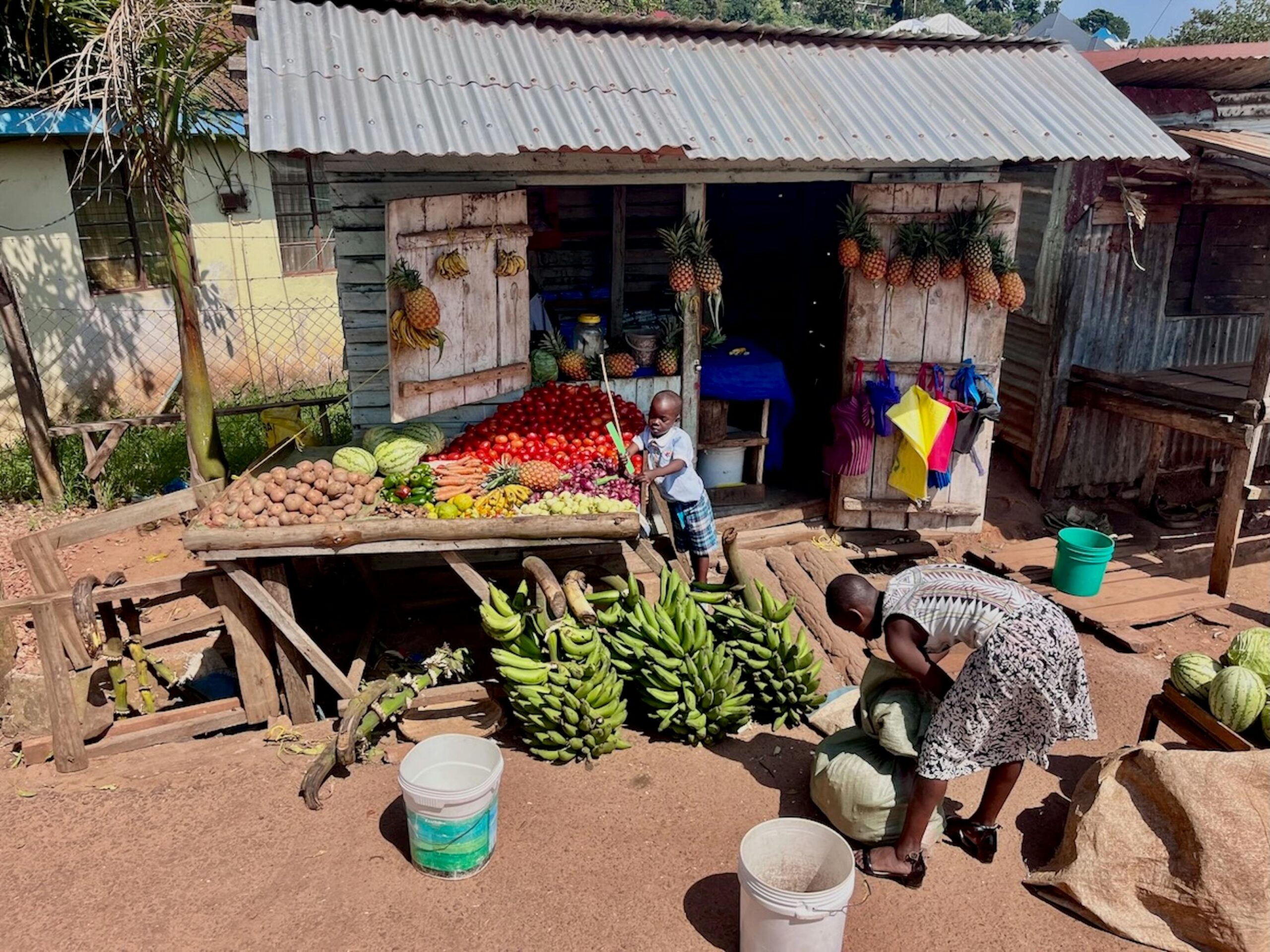 Parada de fruita a Uganda