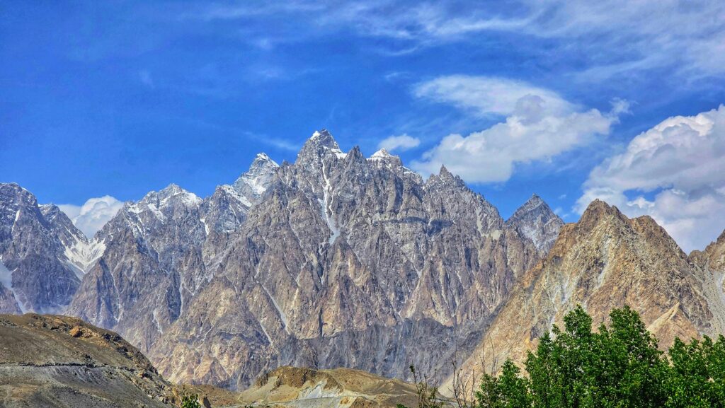 Passu Cones i glaciar — Upper Hunza, Pakistan
