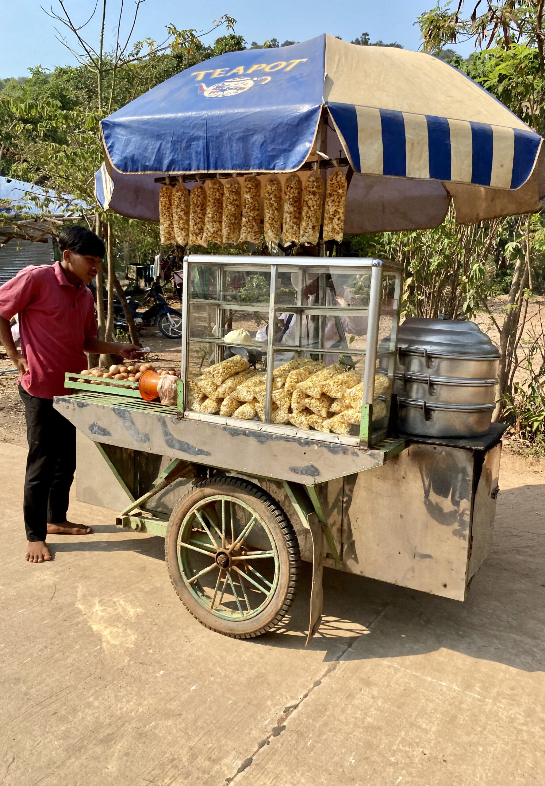 Parada de menjar de carrer a Siem Reap