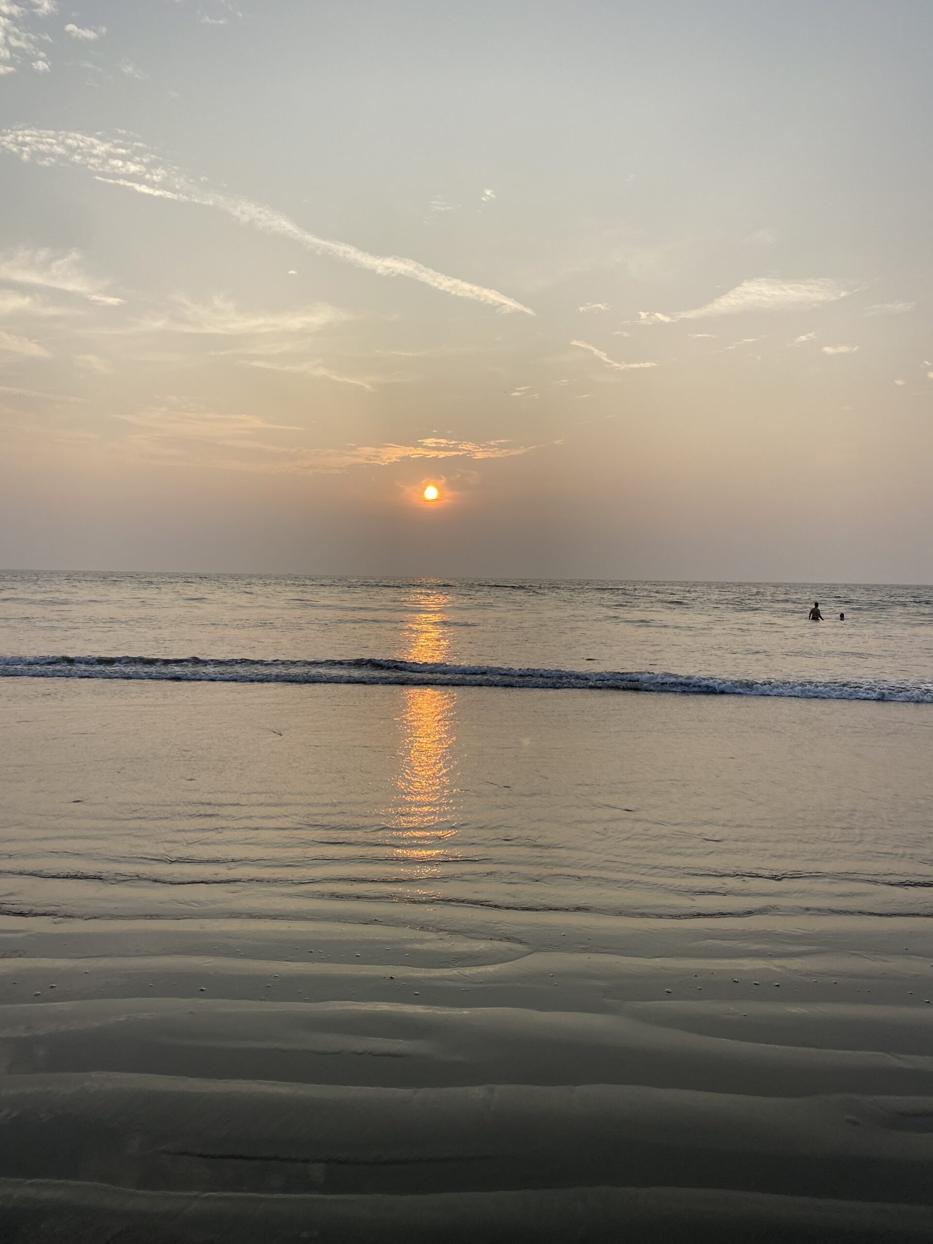 Arambol, Goa Capvespre sobre el mar a la platja d’Arambol, Goa.